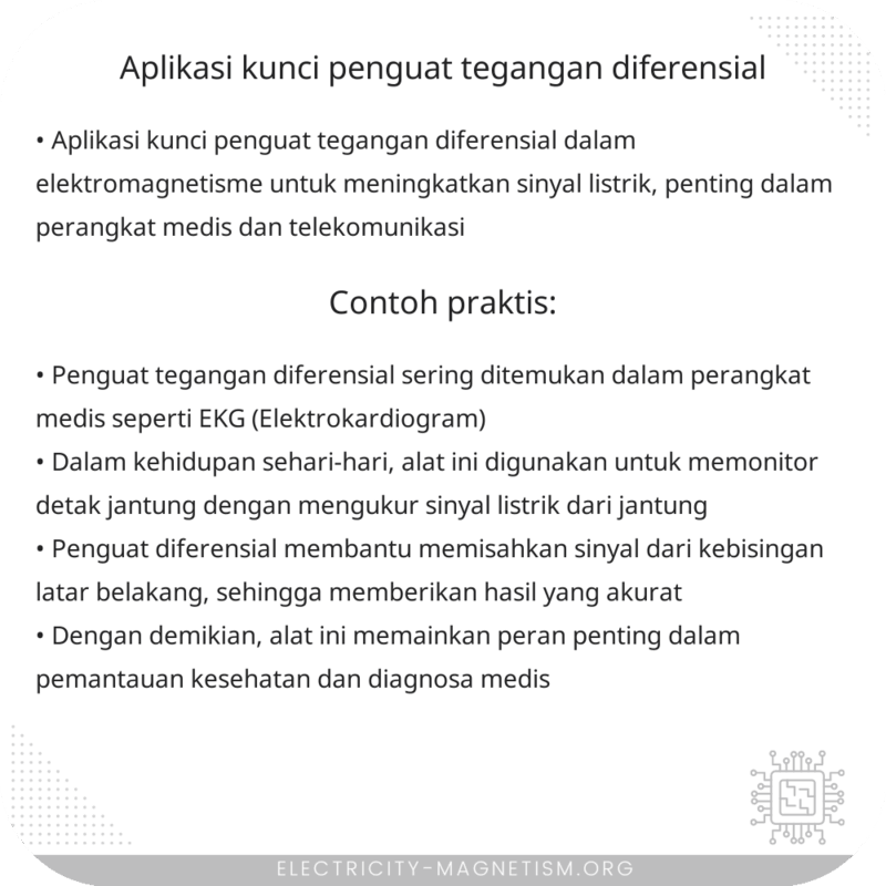 Aplikasi Kunci Penguat Tegangan Diferensial