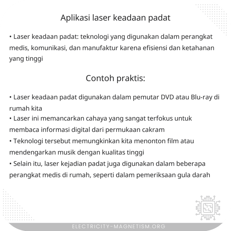 Aplikasi Laser Keadaan Padat