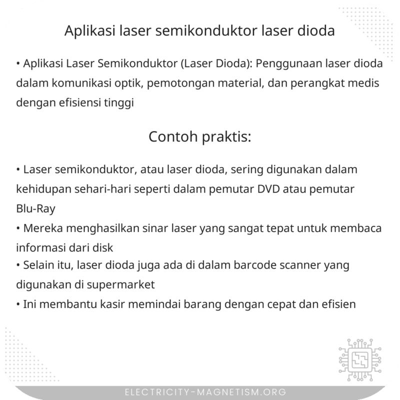 Aplikasi Laser Semikonduktor (Laser Dioda)