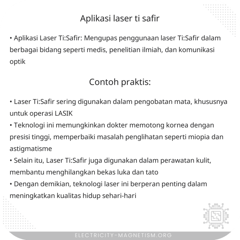Aplikasi Laser Ti:Safir