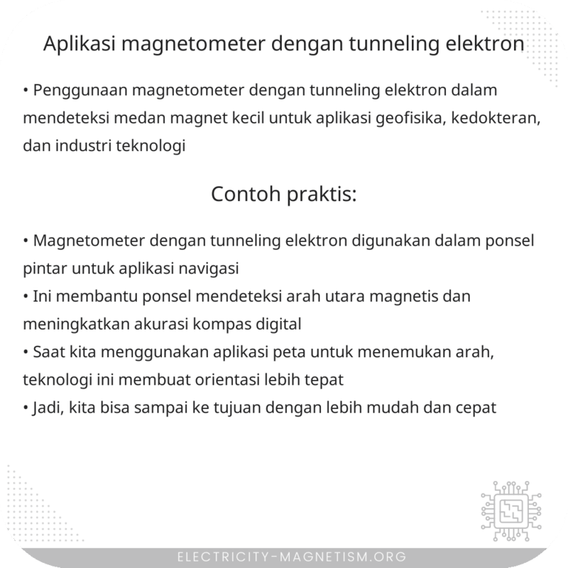 Aplikasi Magnetometer Dengan Tunneling Elektron