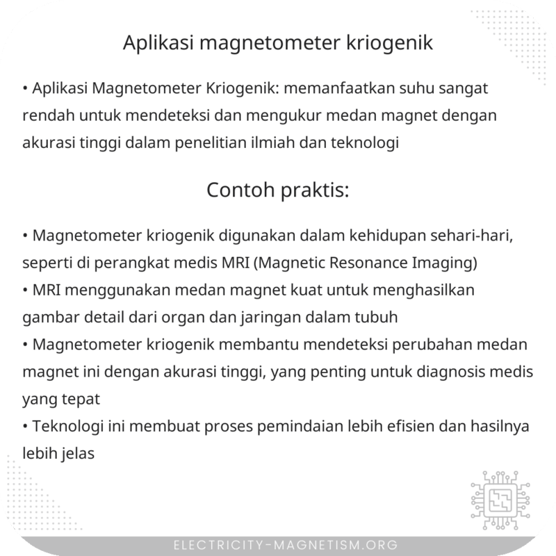 Aplikasi Magnetometer Kriogenik