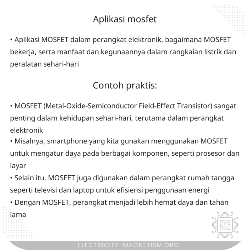 Aplikasi MOSFET