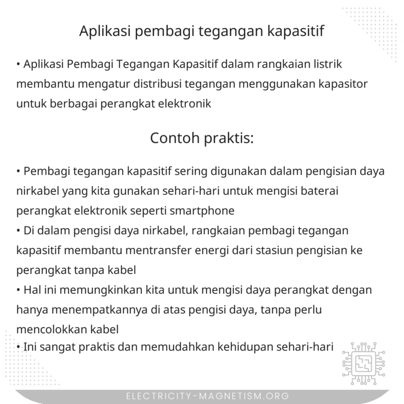 Aplikasi Pembagi Tegangan Kapasitif