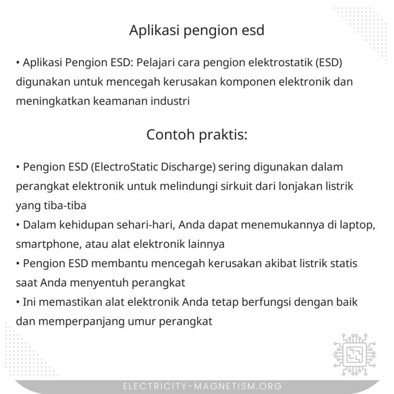 Aplikasi Pengion ESD