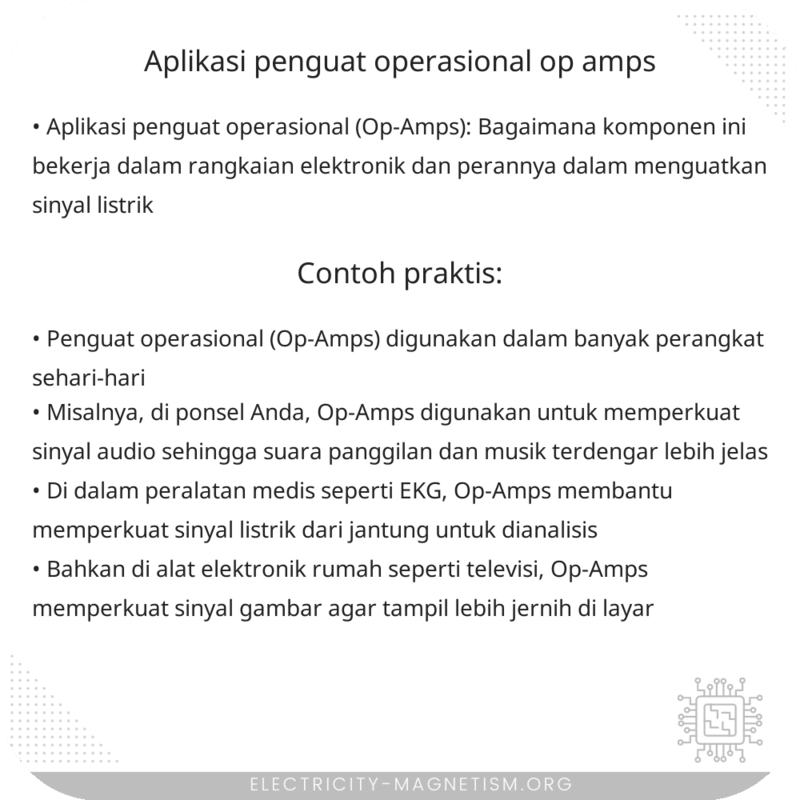 Aplikasi Penguat Operasional (Op-Amps)