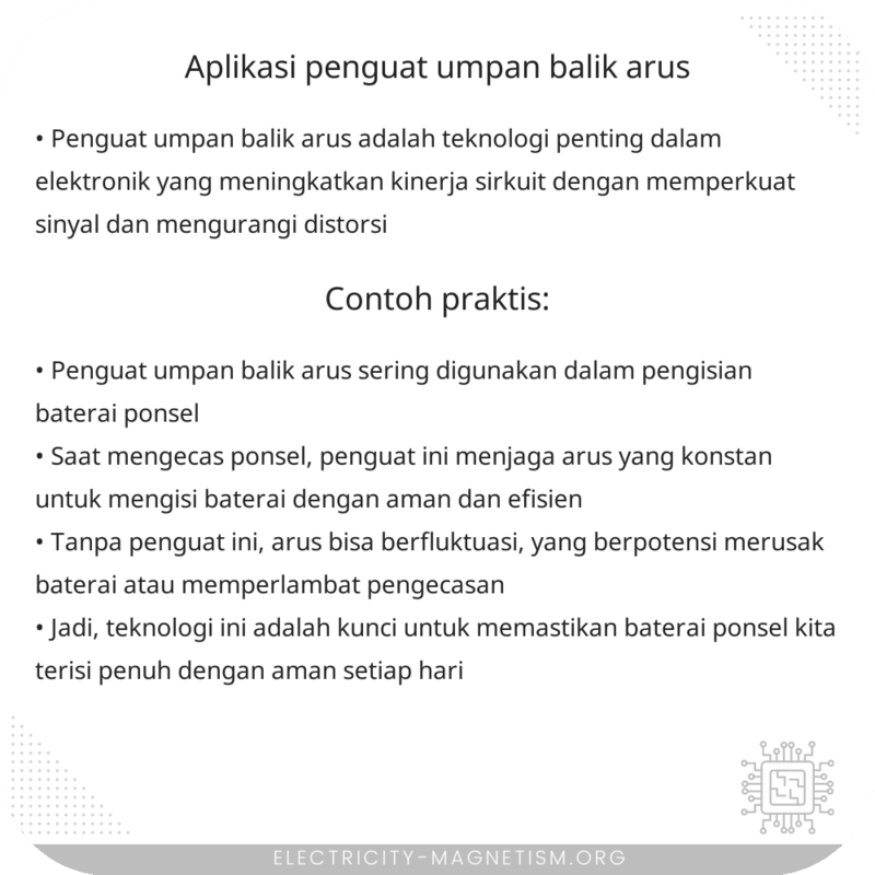 Aplikasi Penguat Umpan Balik Arus