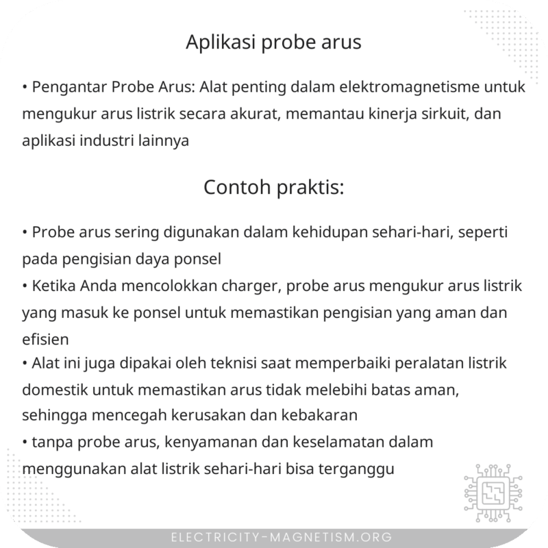 Aplikasi Probe Arus