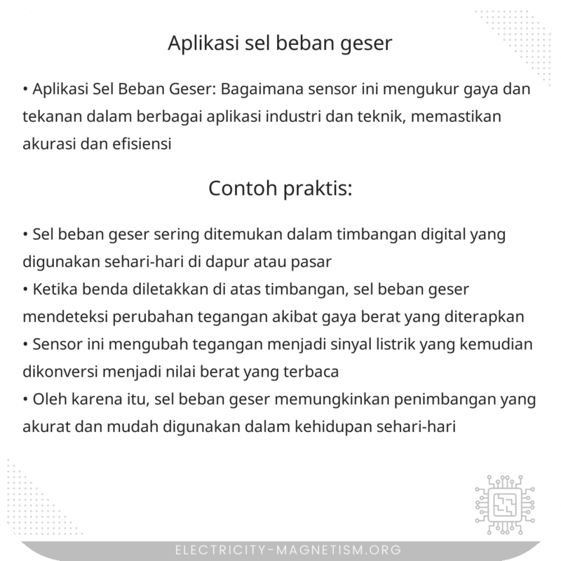 Aplikasi Sel Beban Geser
