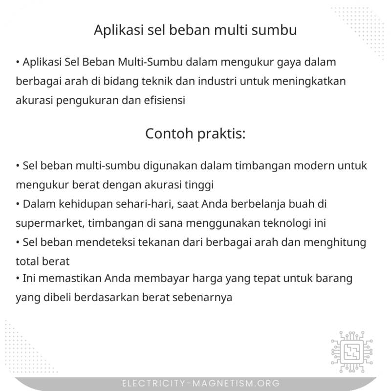 Aplikasi Sel Beban Multi-Sumbu
