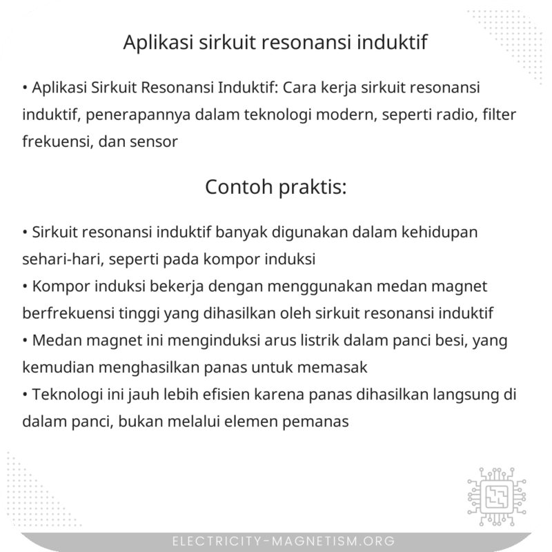Aplikasi Sirkuit Resonansi Induktif