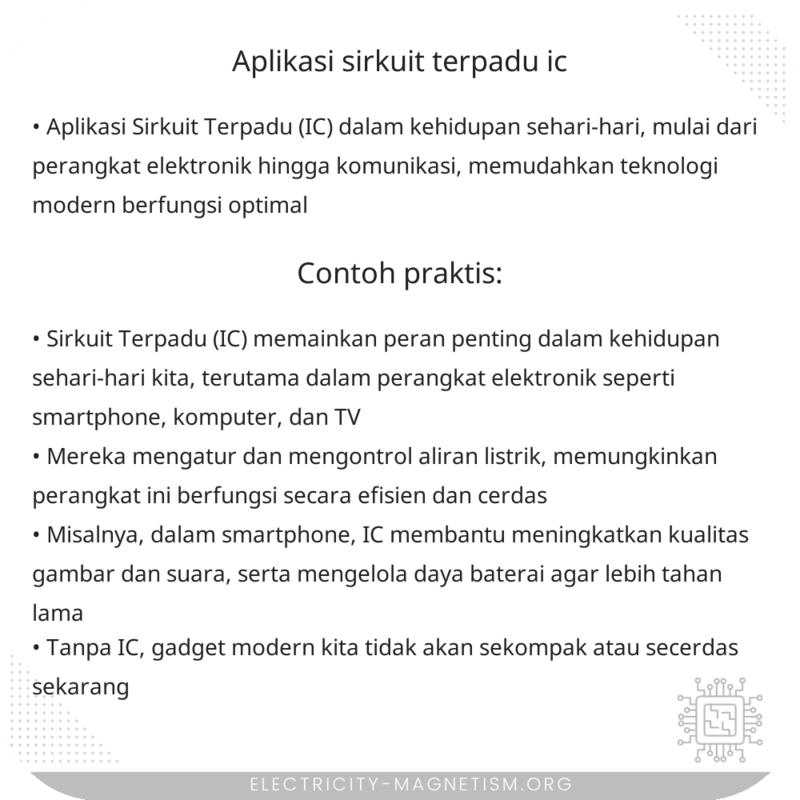 Aplikasi Sirkuit Terpadu (IC)