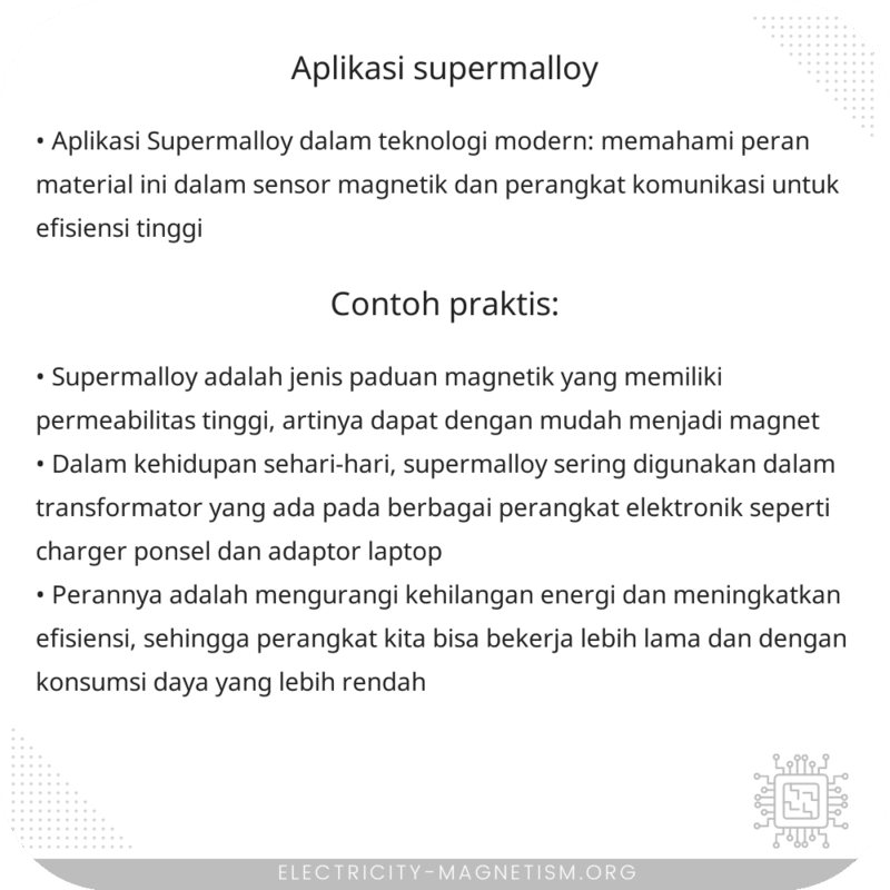 Aplikasi Supermalloy