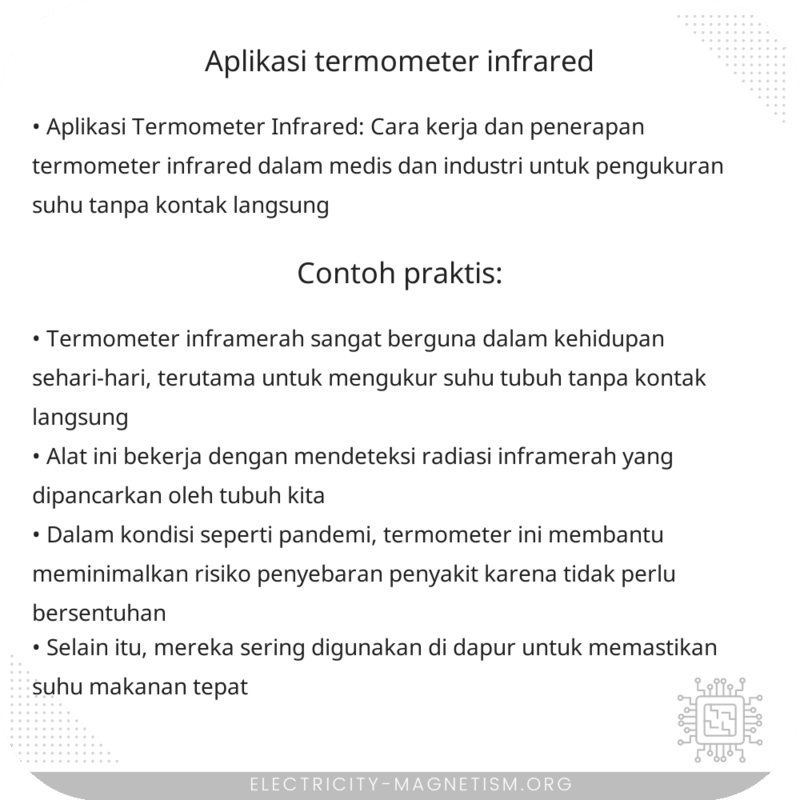 Aplikasi Termometer Infrared