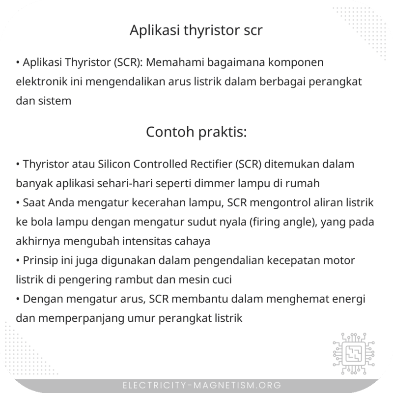 Aplikasi Thyristor (SCR)