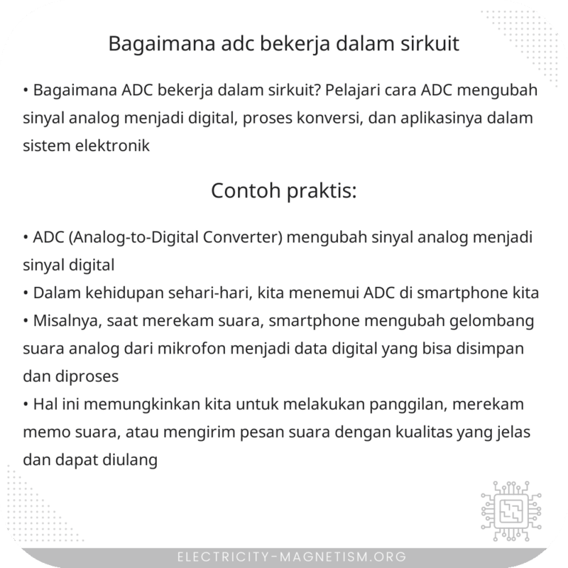 Bagaimana ADC Bekerja dalam Sirkuit?