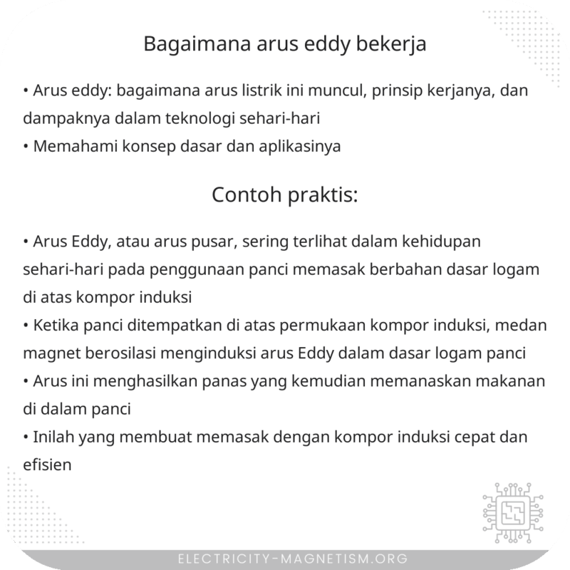 Bagaimana Arus Eddy Bekerja?