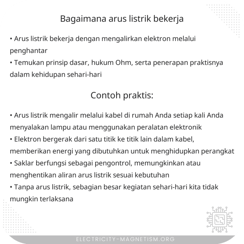 Bagaimana Arus Listrik Bekerja?