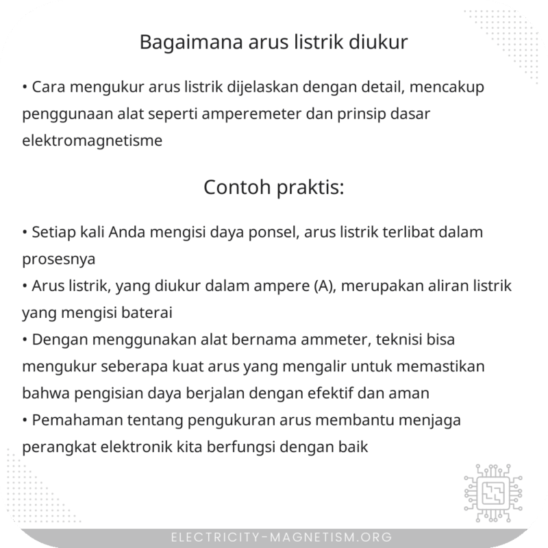 Bagaimana Arus Listrik Diukur?