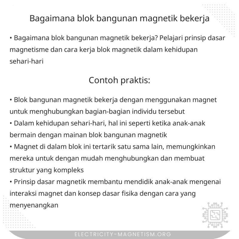 Bagaimana Blok Bangunan Magnetik Bekerja?
