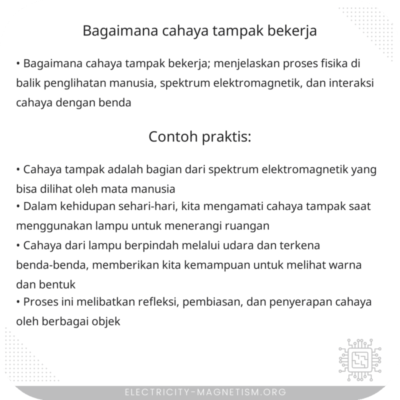 Bagaimana Cahaya Tampak Bekerja?