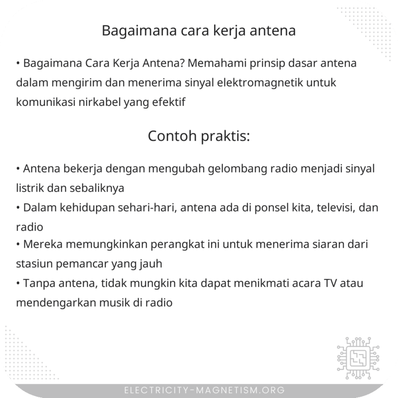 Bagaimana Cara Kerja Antena?