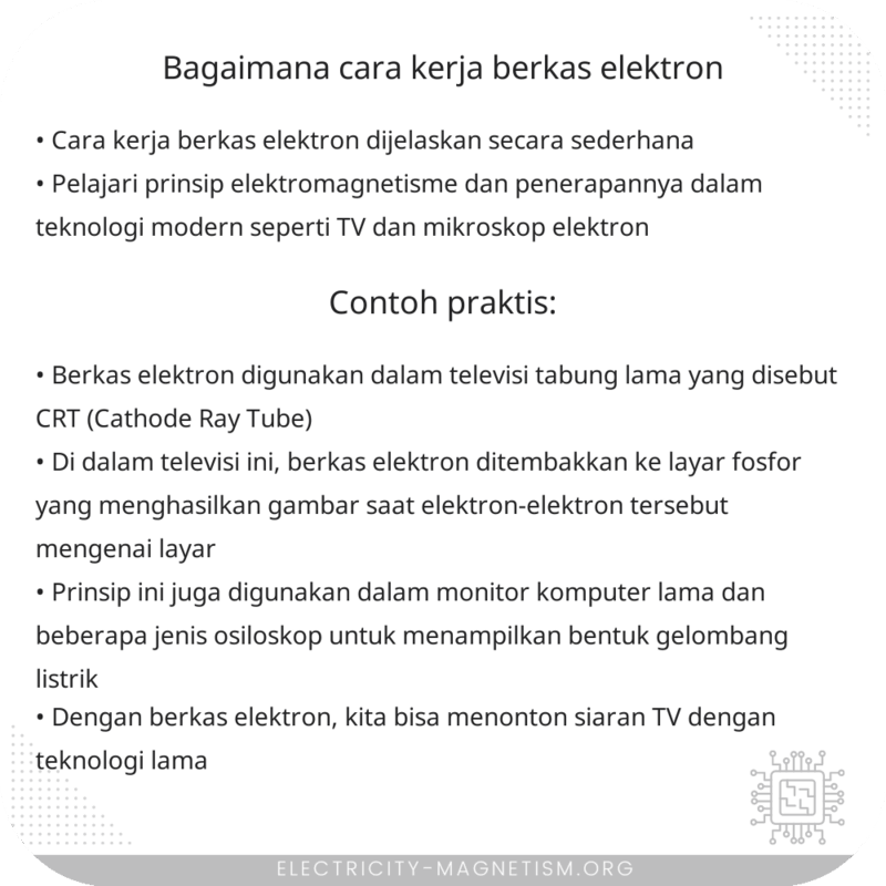 Bagaimana Cara Kerja Berkas Elektron?