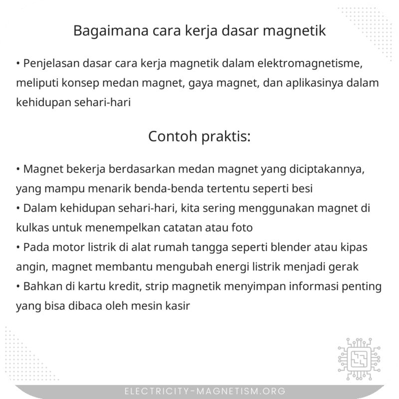Bagaimana Cara Kerja Dasar Magnetik?