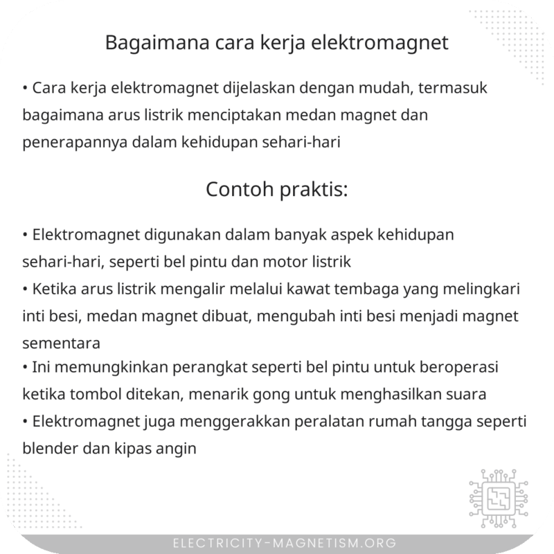 Bagaimana Cara Kerja Elektromagnet?
