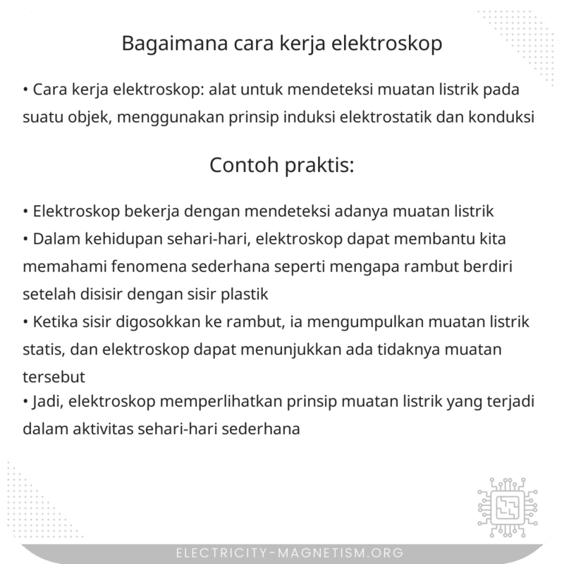Bagaimana Cara Kerja Elektroskop?