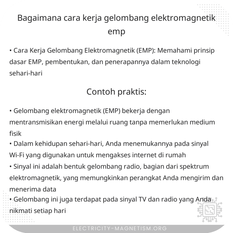 Bagaimana Cara Kerja Gelombang Elektromagnetik (EMP)?
