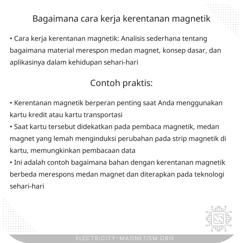 Bagaimana Cara Kerja Kerentanan Magnetik?