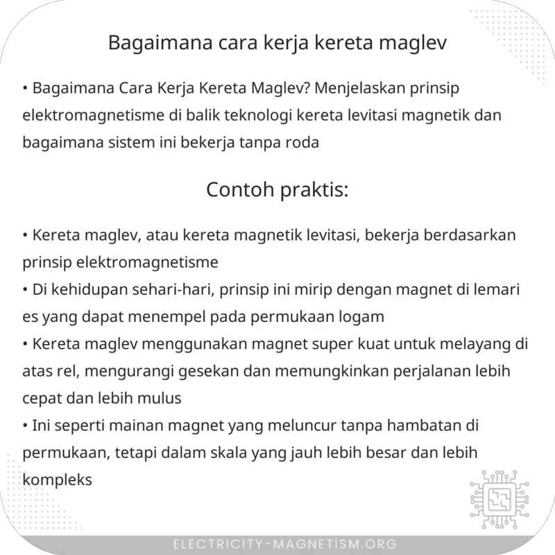 Bagaimana Cara Kerja Kereta Maglev?