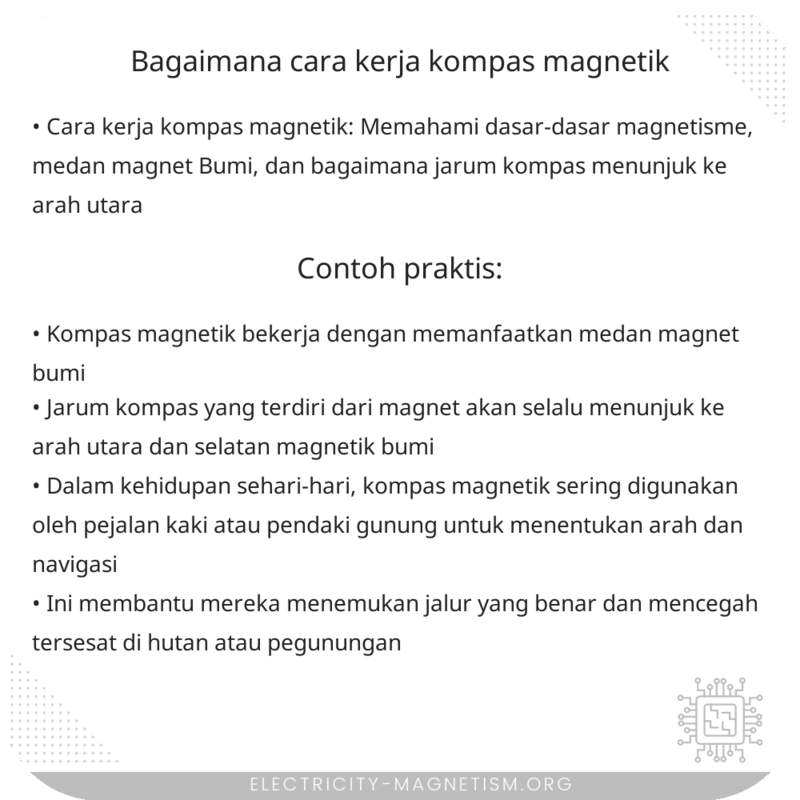 Bagaimana Cara Kerja Kompas Magnetik?