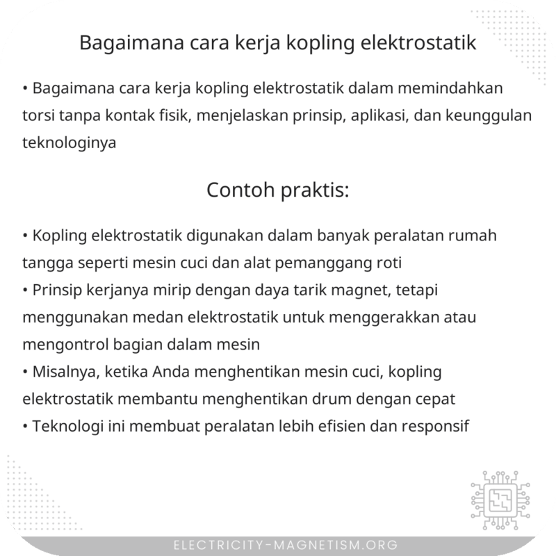Bagaimana Cara Kerja Kopling Elektrostatik?