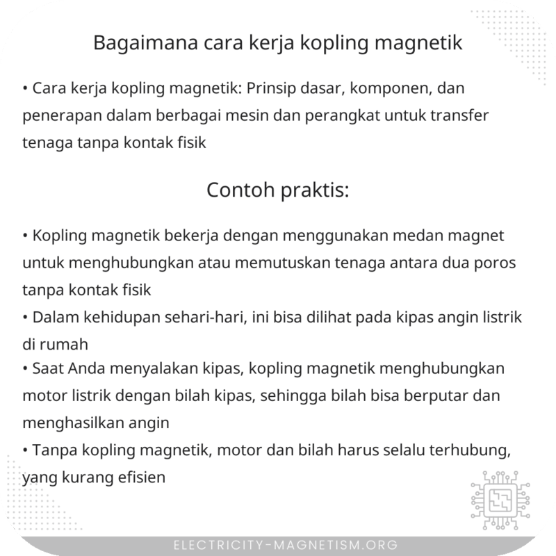 Bagaimana Cara Kerja Kopling Magnetik?