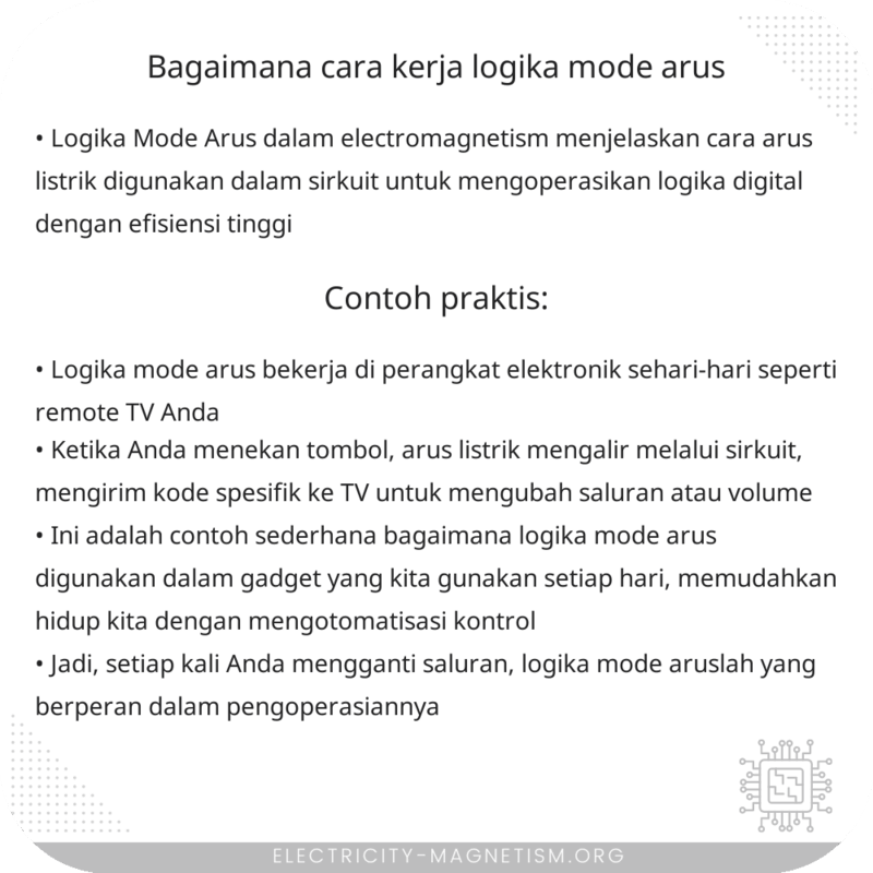Bagaimana Cara Kerja Logika Mode Arus?