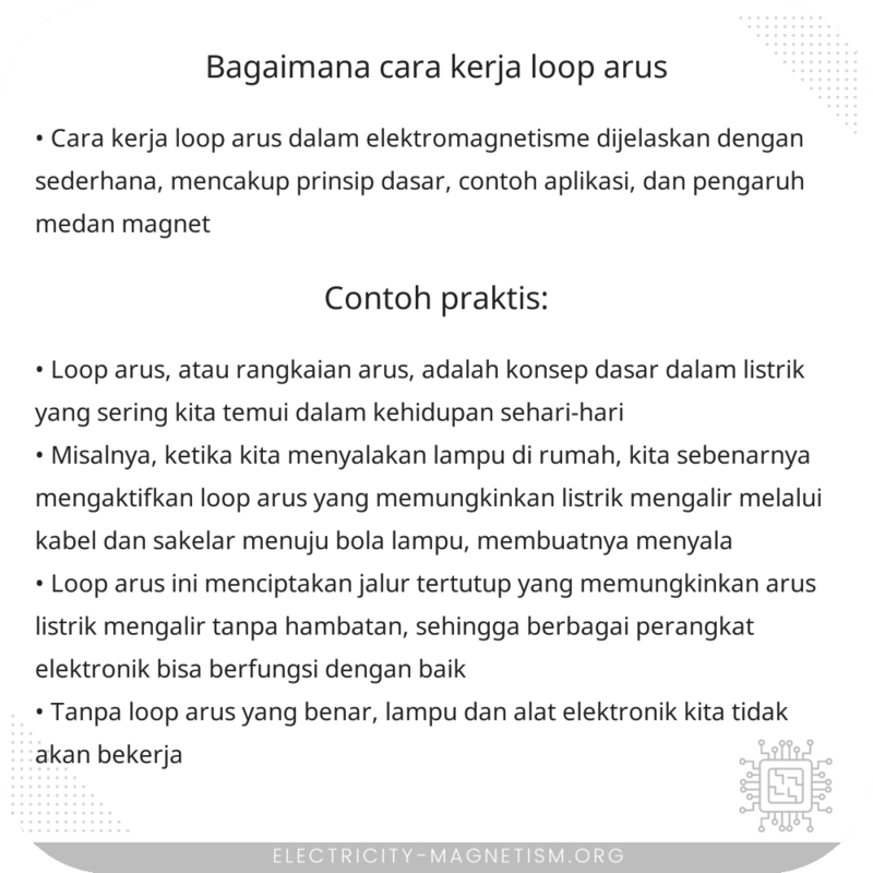 Bagaimana Cara Kerja Loop Arus?