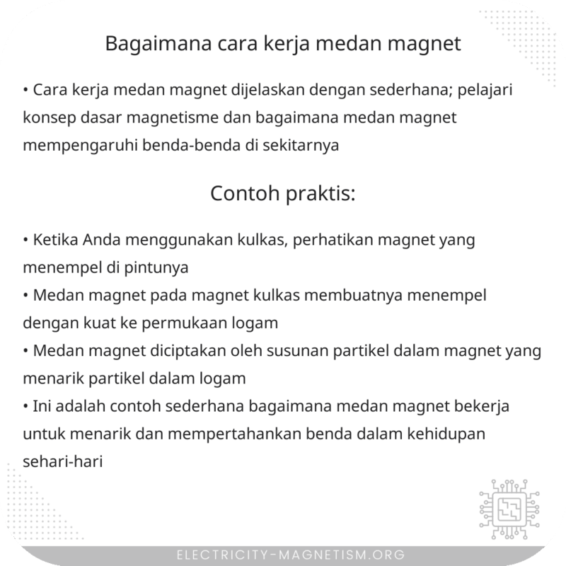 Bagaimana Cara Kerja Medan Magnet?