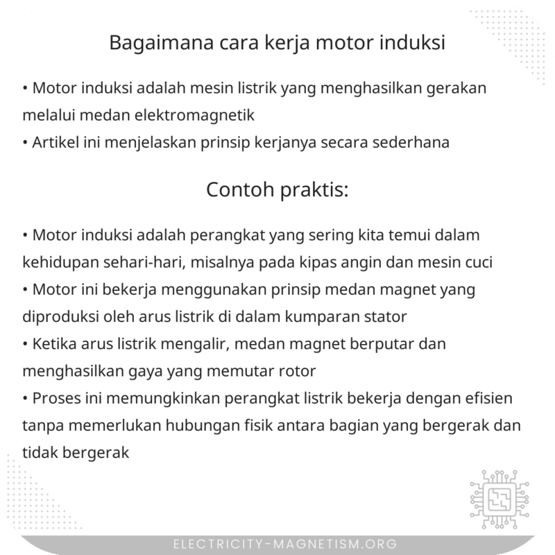 Bagaimana Cara Kerja Motor Induksi?