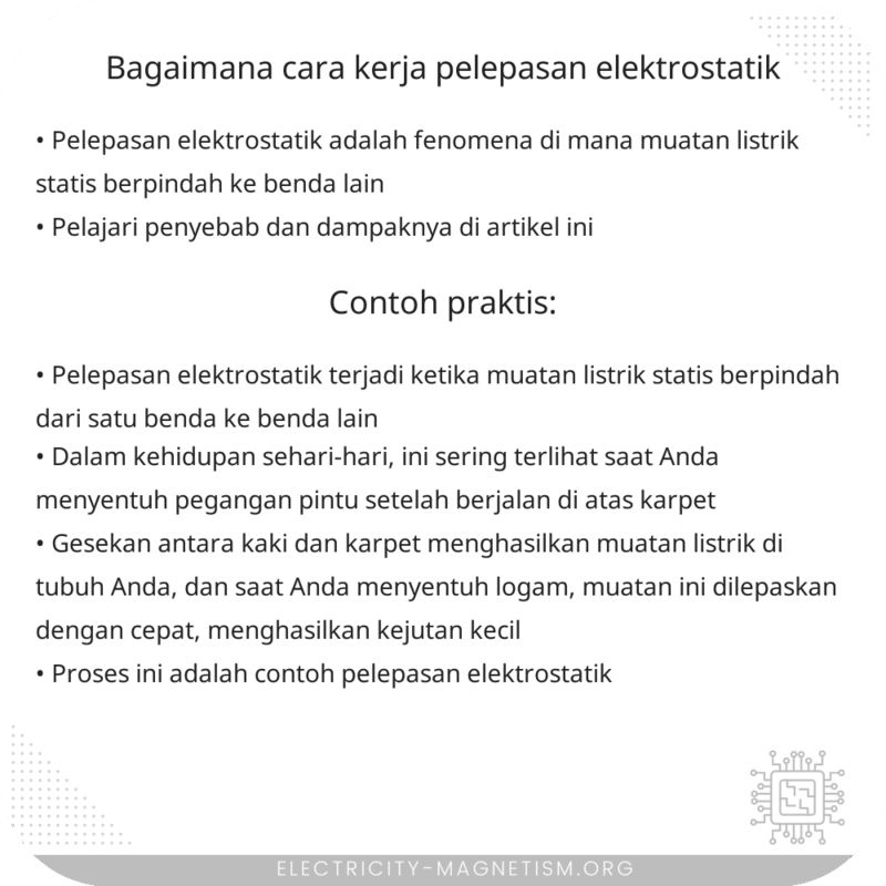 Bagaimana Cara Kerja Pelepasan Elektrostatik?