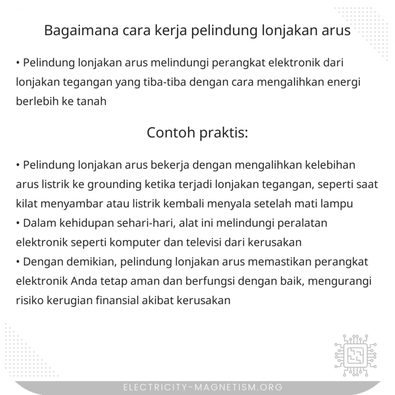 Bagaimana Cara Kerja Pelindung Lonjakan Arus?