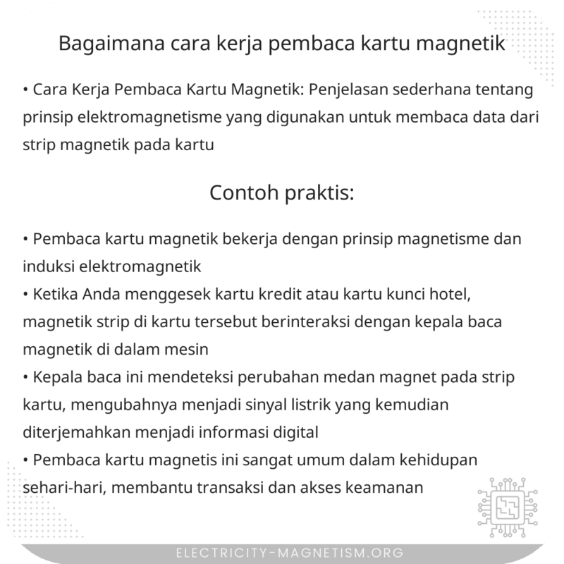 Bagaimana Cara Kerja Pembaca Kartu Magnetik?