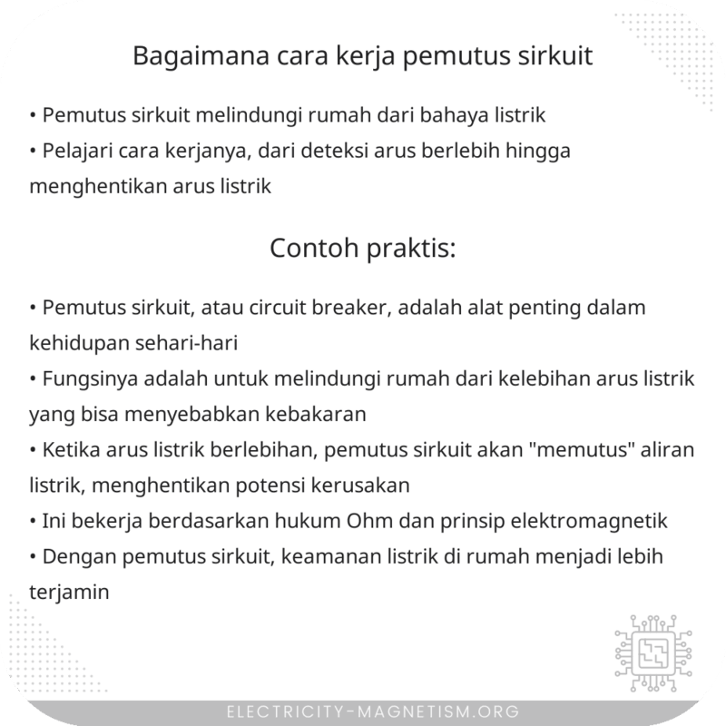 Bagaimana Cara Kerja Pemutus Sirkuit?