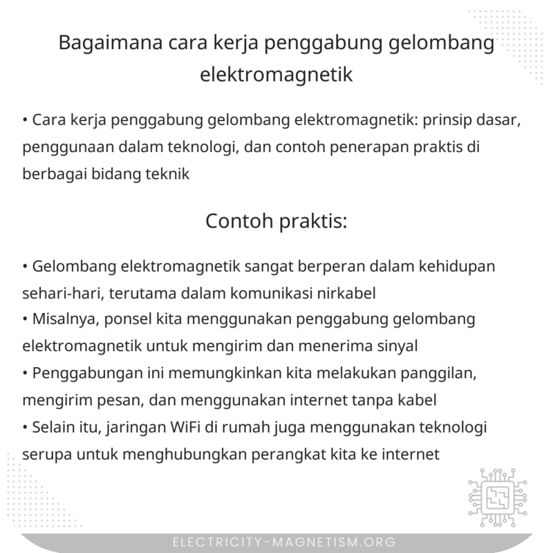 Bagaimana Cara Kerja Penggabung Gelombang Elektromagnetik?