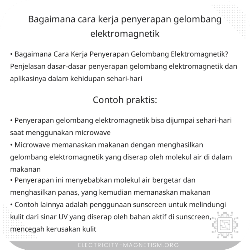 Bagaimana Cara Kerja Penyerapan Gelombang Elektromagnetik?