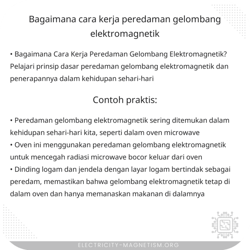 Bagaimana Cara Kerja Peredaman Gelombang Elektromagnetik?