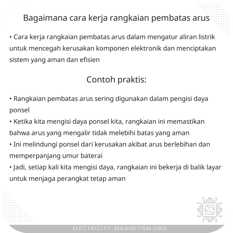 Bagaimana Cara Kerja Rangkaian Pembatas Arus?