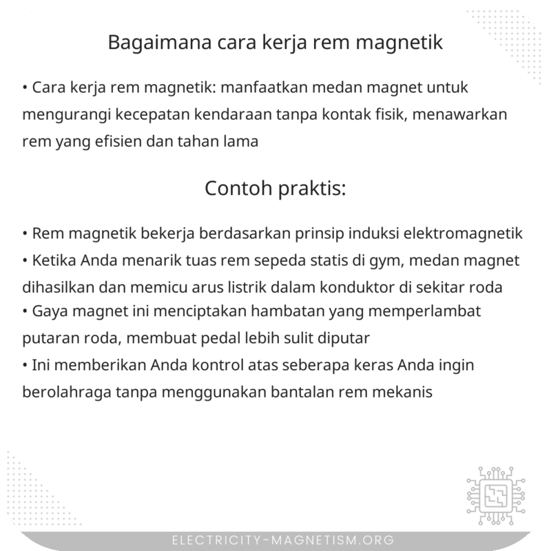 Bagaimana Cara Kerja Rem Magnetik?