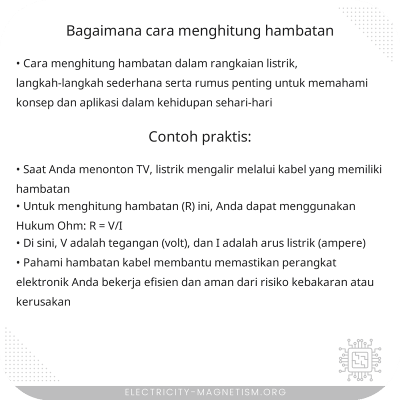 Bagaimana Cara Menghitung Hambatan?